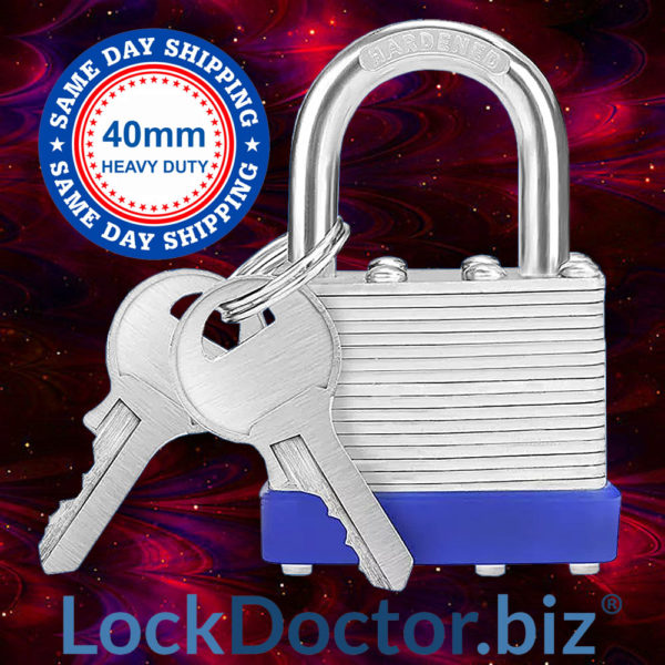 40mm Laminated Steel Padlock | NEXT DAY | LockDoctor.Biz