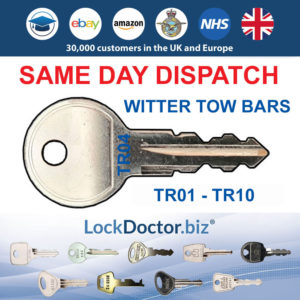 TOW BAR Keys TR01-TR10 | NEXT DAY | LockDoctor.Biz